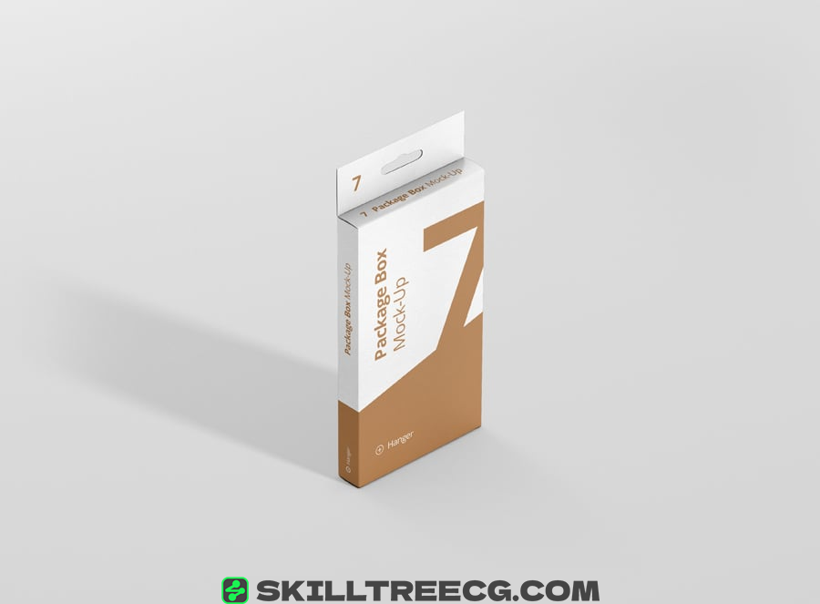 图片[4]-Package Box Mockup – High Rectangle with Hanger（878175）-技能树